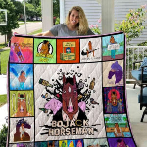 Bojack Horseman Quilt Blanket - Super King - Ettee