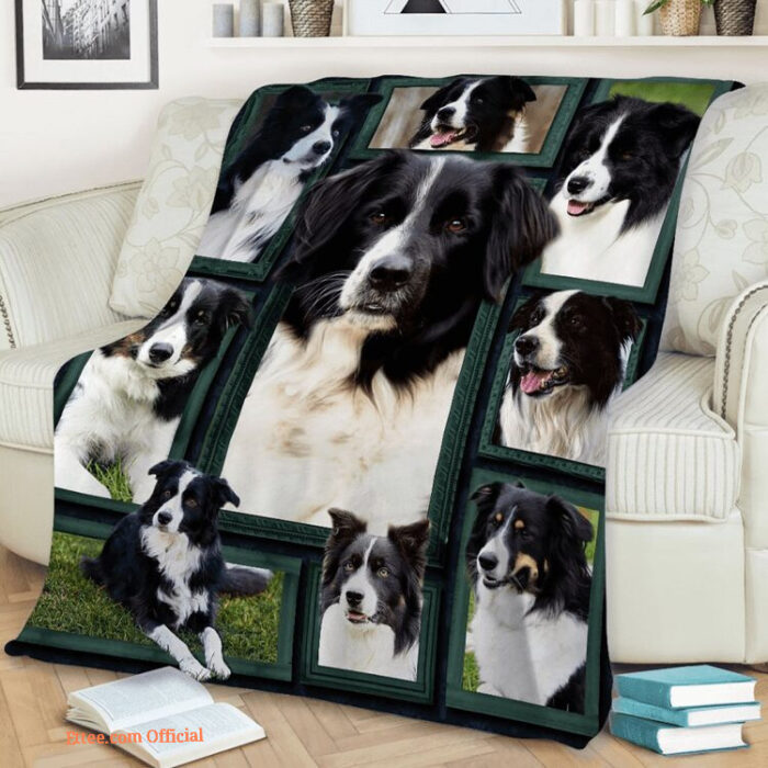 Border Collie Beauty Quilt Blanket. Lightweight And Smooth Comfort - Super King - Ettee