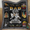 Bowling Dad The Man The Myth The Bowling Legend Quilt Blanket Great Customized Blanket Gifts For Birthday Christmas Thanksgiving - Ettee