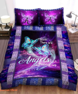 Butterfly Angels Among Us Bed Sheets Spread  Bedding Sets - King - Ettee