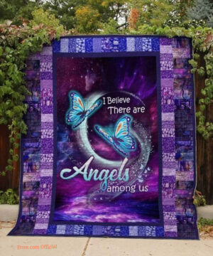 Butterfly Angels Among Us Quilt Blanket Great Customized Blanket Gifts For Birthday Christmas Thanksgiving - Ettee