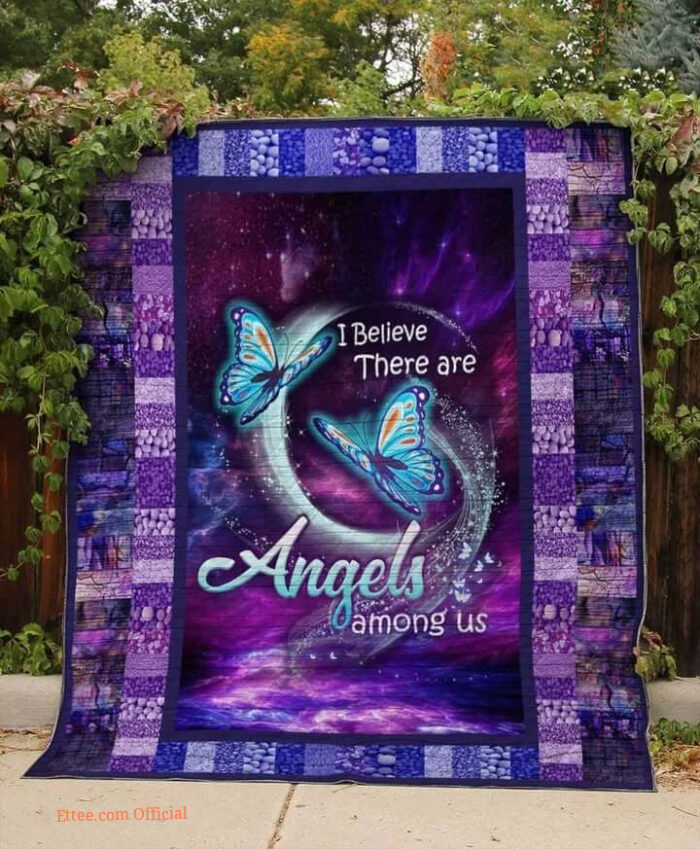 Butterfly Angels Among Us Quilt Blanket Great Customized Blanket Gifts For Birthday Christmas Thanksgiving - Ettee