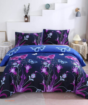 Butterfly Animal Pattern Bedding Set. Smooth And Durable - King - Ettee