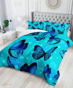 Butterfly Animal Pattern Bedding Set - King - Ettee