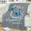 Butterfly Blanket I Believe There Are Angels Among Us Fleece Quilt Blanket - Super King - Ettee