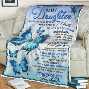 Butterfly Blanket To My Anniversary I Believe In You I Was Hugging You - Super King - Ettee