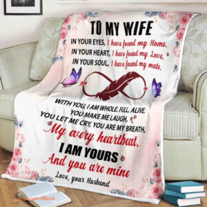 Butterfly Blanket To My Wife - Light And Durable Soft To Touch - Super King - Ettee