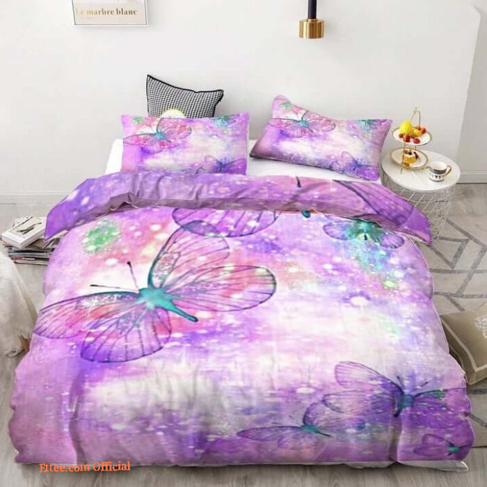 Butterfly Cotton Bed Sheets Spread Comforter Bedding Set For The Best  Family - King - Ettee