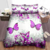 Butterfly Cotton Bed Sheets Spread Comforter  Bedding Sets - King - Ettee