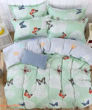 Butterfly Cotton Bed Sheets Spread Comforter Bedding Sets Gift For Friends - King - Ettee