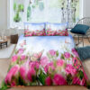 Butterfly In Flower Garden Bed Sheets Bedding Sets - King - Ettee