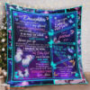 Butterfly To My Daughter Quilt Blanket From Mom You Will Always Be My Baby Girl Great - Super King - Ettee