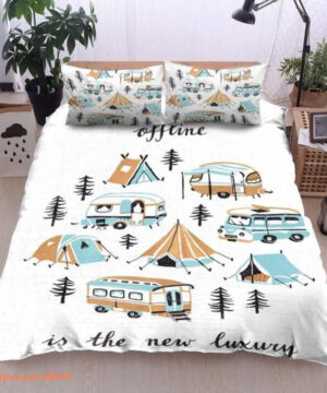 Camper Offline Is The New Luxury Cotton Bed Sheets Spread Comforter Bedding Sets - King - Ettee