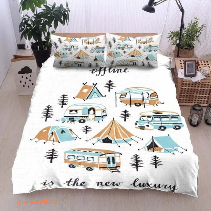 Camper Offline Is The New Luxury Cotton Bed Sheets Spread Comforter Bedding Sets - King - Ettee