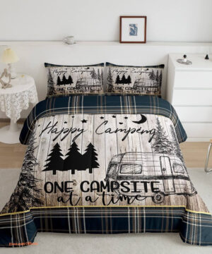 Camping Inner Fill Comforter Camping Car Rv Travel Bedding Set - King - Ettee