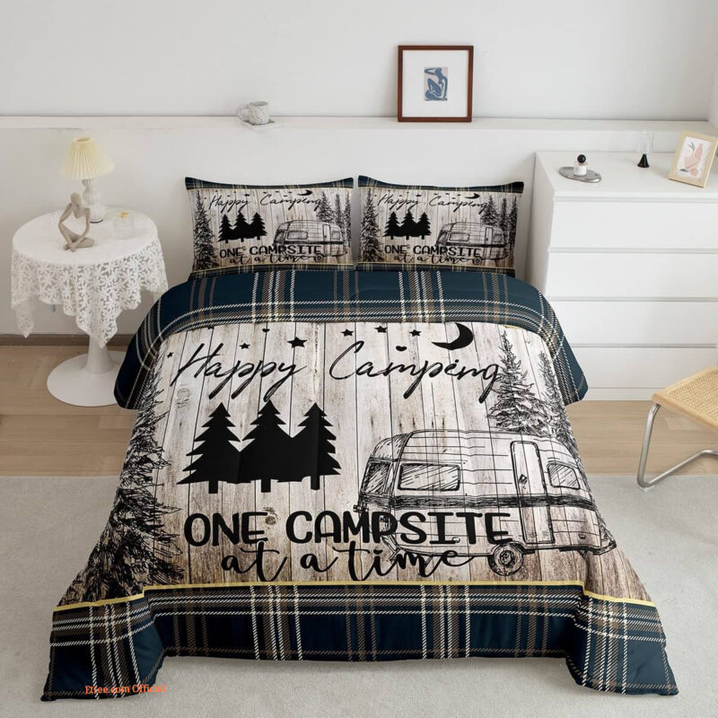 Camping Inner Fill Comforter Camping Car Rv Travel Bedding Set - King - Ettee