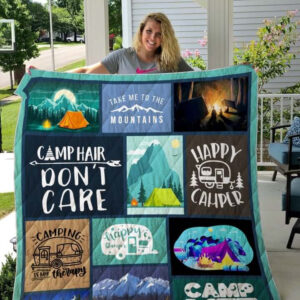 Camping Take Me To The Mountains Quilt Blanket Great Customized Blanket Gifts For Birthday Christmas Thanksgiving - Ettee - Birthday