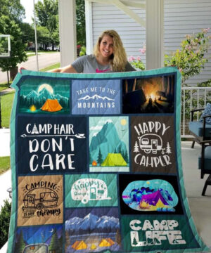 Camping Take Me To The Mountains Quilt Blanket Great Customized Blanket Gifts For Birthday Christmas Thanksgiving - Ettee - Birthday