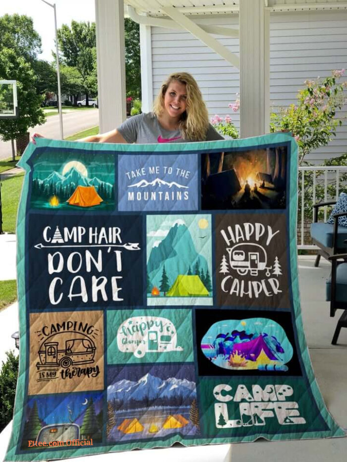 Camping Take Me To The Mountains Quilt Blanket Great Customized Blanket Gifts For Birthday Christmas Thanksgiving - Ettee - Birthday