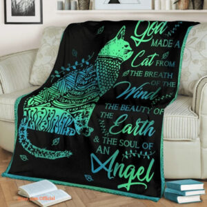 Cat Quilt Blanket God Make A Cat From The Breath Of The Wind - Super King - Ettee