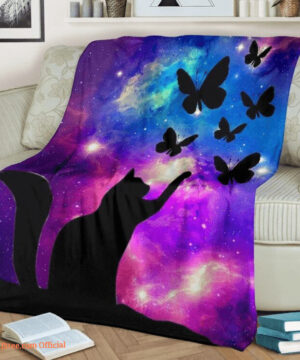 Cat Butterfly Quilt Blanket. Light And Durable. Soft To Touch. Foldable And Compact - Super King - Ettee