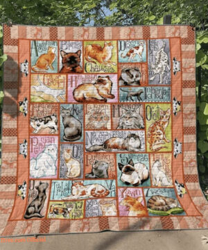 Cat Collection Cute Animation Pet Lover Quilt Blanket. Lightweight And Smooth Comfort - Super King - Ettee