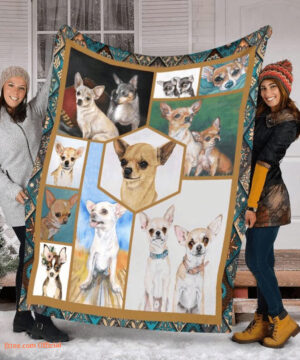 Chihuahua Sherpa Quilt Blanket. Lightweight And Smooth Comfort - Super King - Ettee