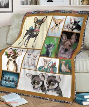 3D Chihuahua Quilt Blanket. Lightweight And Smooth Comfort. Foldable And Compact - Super King - Ettee