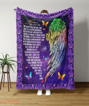 Colorful Wings With Butterfly Blanket The Moment That You Left Me Quilt Blanket - Super King - Ettee