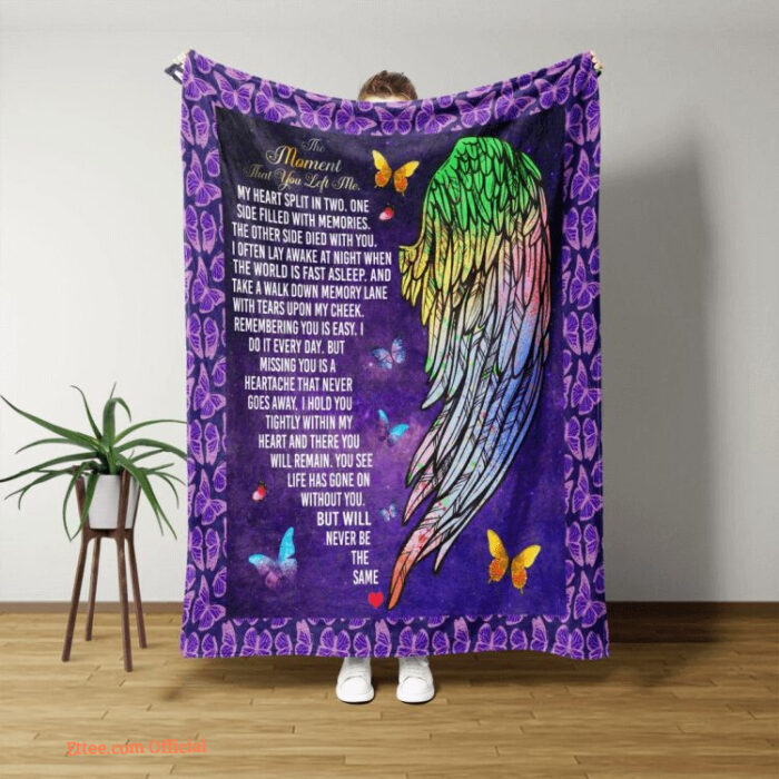 Colorful Wings With Butterfly Blanket The Moment That You Left Me Quilt Blanket - Super King - Ettee