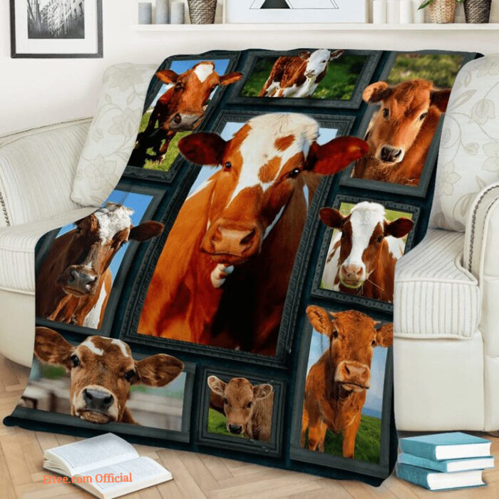 3D Cow Beauty Quilt Blanket. Lightweight And Smooth Comfort - Super King - Ettee