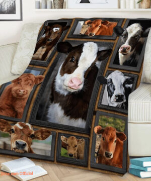 Cow Beauty Quilt Blanket Animal. Light And Durable. Soft To Touch - Super King - Ettee