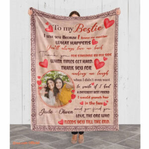 Quilt Blanket For Bestie Birthday Blanket For Bestie Sister. Foldable And Compact - Super King - Ettee