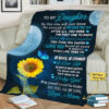Customized Blanket For Daughter Custom Gift For Daughter. Foldable And Compact - Super King - Ettee