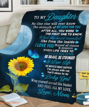 Customized Blanket For Daughter Custom Gift For Daughter. Foldable And Compact - Super King - Ettee