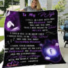 Valentine To My Wife Quilt Blanket. Light And Durable. Soft To Touch - Super King - Ettee