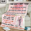 Valentine Customized Name I Love You Forever And Always Couples Quilt Blanket - Super King - Ettee