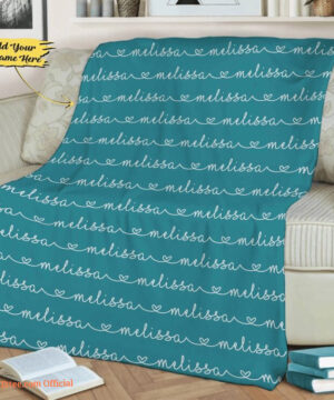 Customized Name Blanket Blanket With Names Gift For Family. Foldable And Compact - Super King - Ettee