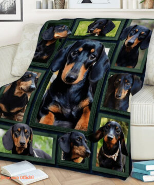 3D Animal Dachshund Beauty Quilt Blanket. Lightweight And Smooth Comfort - Super King - Ettee