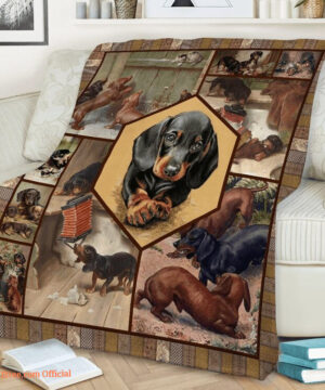 3D Print Dachshund Quilt Blanket. Light And Durable. Soft To Touch - Super King - Ettee