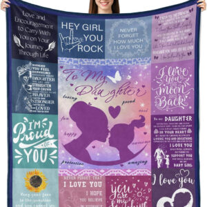 Daughter Blanket.Daughter Gifts.Daughter Gifts from Mom - Super King - Ettee