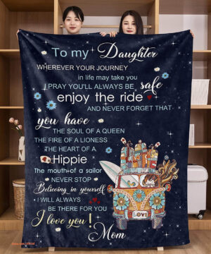 Daughter Gift From Mom Quilt Blanket. Light And Durable. Soft To Touch - Super King - Ettee