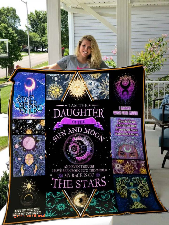 Daughter Of Sun And Moon Love By The Moon Quilt Blanket - Ettee - blanket