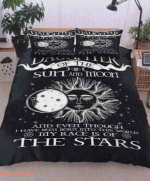 Daughter Of The Sun And Moon My Race Is Of The Stars Cotton Bed Sheets Spread Comforter Duvet Cover Bedding Sets - King - Ettee