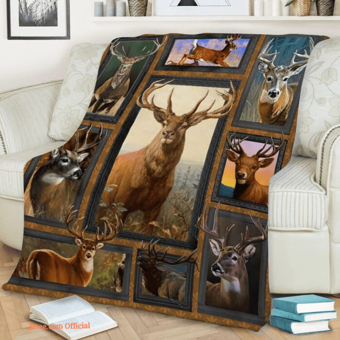 3D Deer Beauty Quily Blanket. Lightweight And Smooth Comfort - Super King - Ettee
