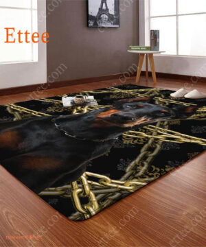 Doberman Rug. Unique Decor Mat Carpet Gift For Dog Lovers - Ettee - Carpet Gift