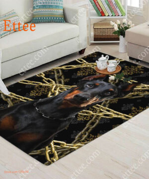 Doberman Rug. Unique Decor Mat Carpet Gift For Dog Lovers - Ettee - Carpet Gift