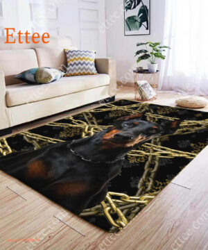 Doberman Rug. Unique Decor Mat Carpet Gift For Dog Lovers - Ettee - Carpet Gift