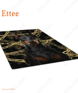 Doberman Rug. Unique Decor Mat Carpet Gift For Dog Lovers - Ettee - Carpet Gift