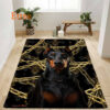 Doberman Rug. Unique Decor Mat Carpet Gift For Dog Lovers - Ettee - Carpet Gift